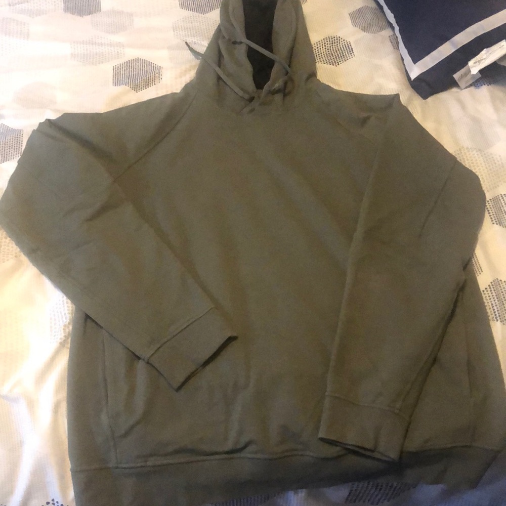 Green hoodie